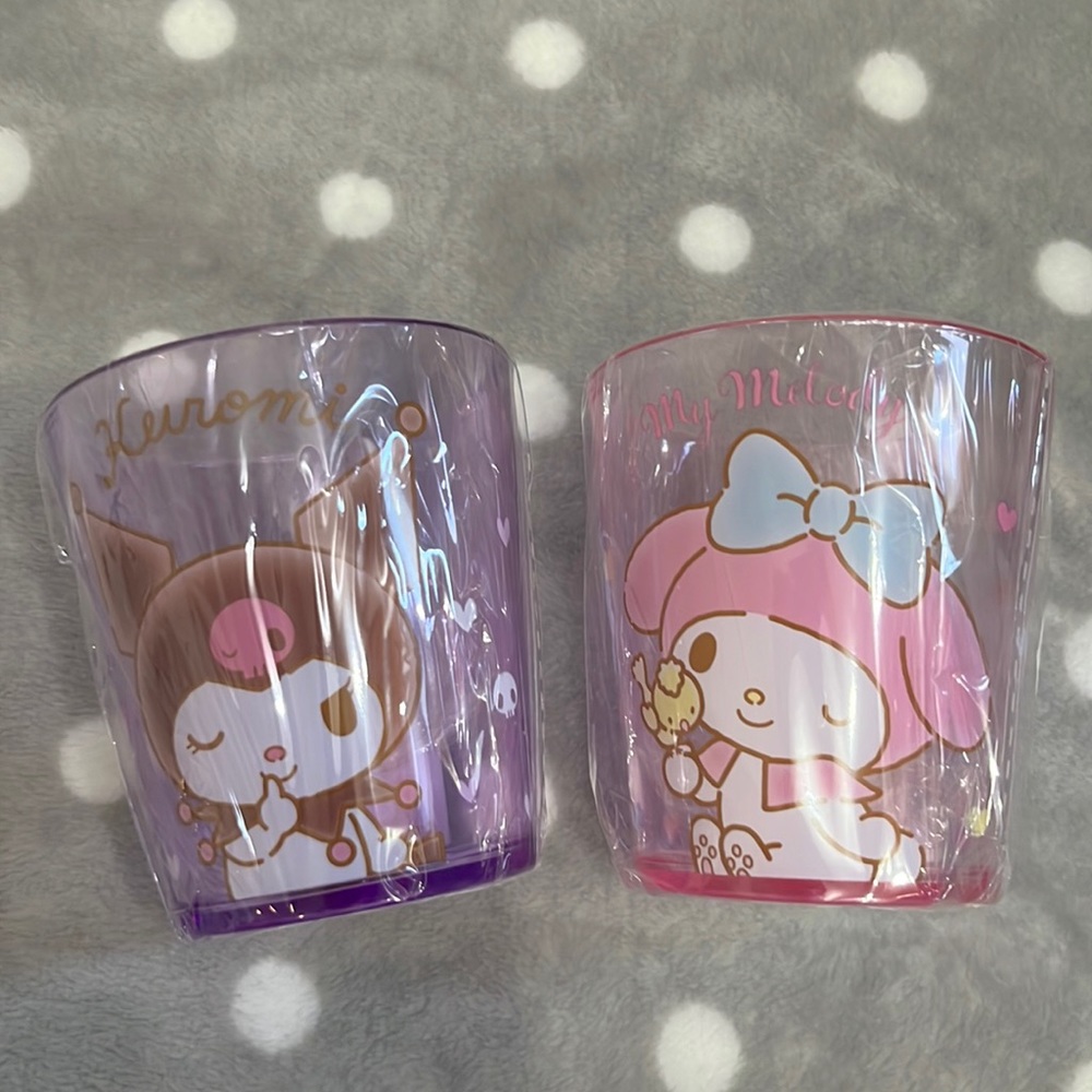Sanrio My Melody and Kuromi Plastic Cups